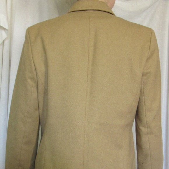Brown Wool Jacket, Single Button Blazer, Horse - Picture 3 of 10